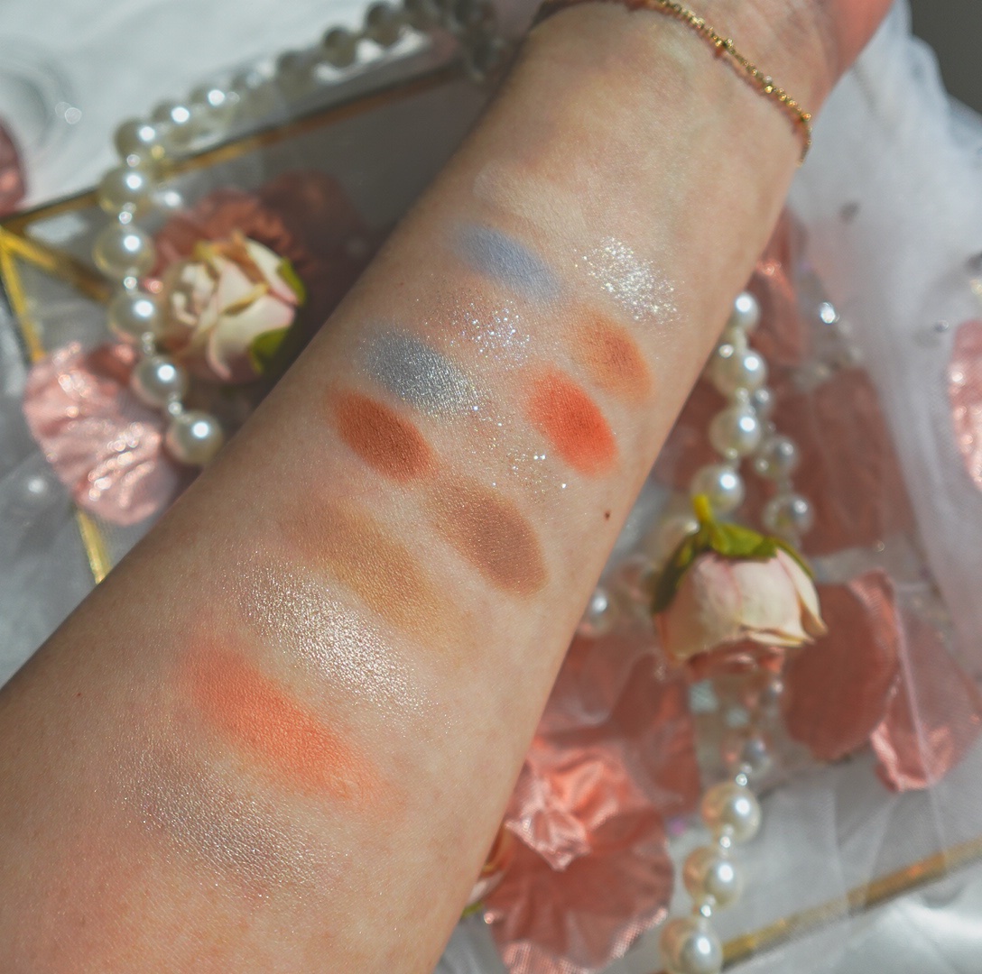 デザイナーアイズ＆チークパレット 01 ウォームオレンジ /PERFECT DIARY/アイシャドウパレットを使ったクチコミ（2枚目）