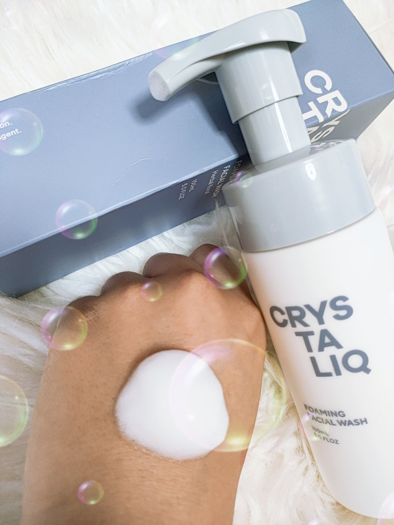 薬用泡洗顔フォーム＜BE-Q200F-H＞/Crystaliq /泡洗顔を使ったクチコミ（3枚目）