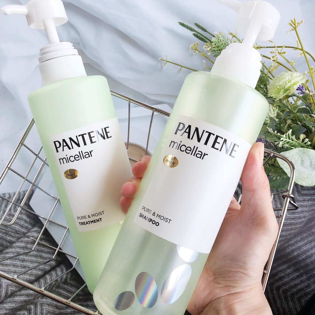 PRO-V ミセラー ピュア&モイスト ノンシリコンシャンプー/トリートメント/パンテーン/市販シャンプーを使ったクチコミ(2枚目)