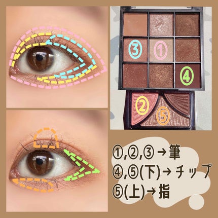 ジューシーピュアアイズ/キャンメイク/アイシャドウパレットを使ったクチコミ(2枚目)