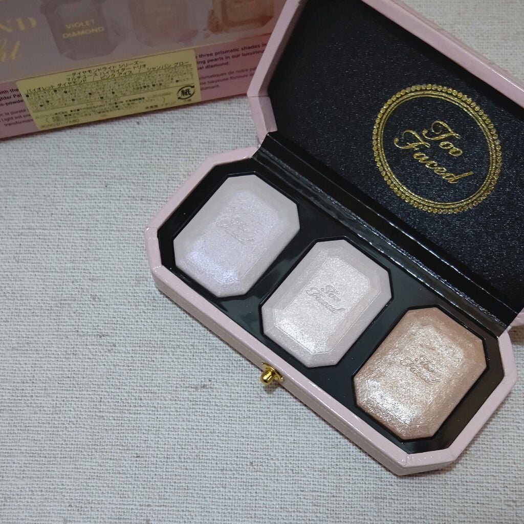 ~ダイヤモンドライト シリーズ~ マルチユース ハイライター トリオ/Too Faced/パウダーハイライトを使ったクチコミ(1枚目)