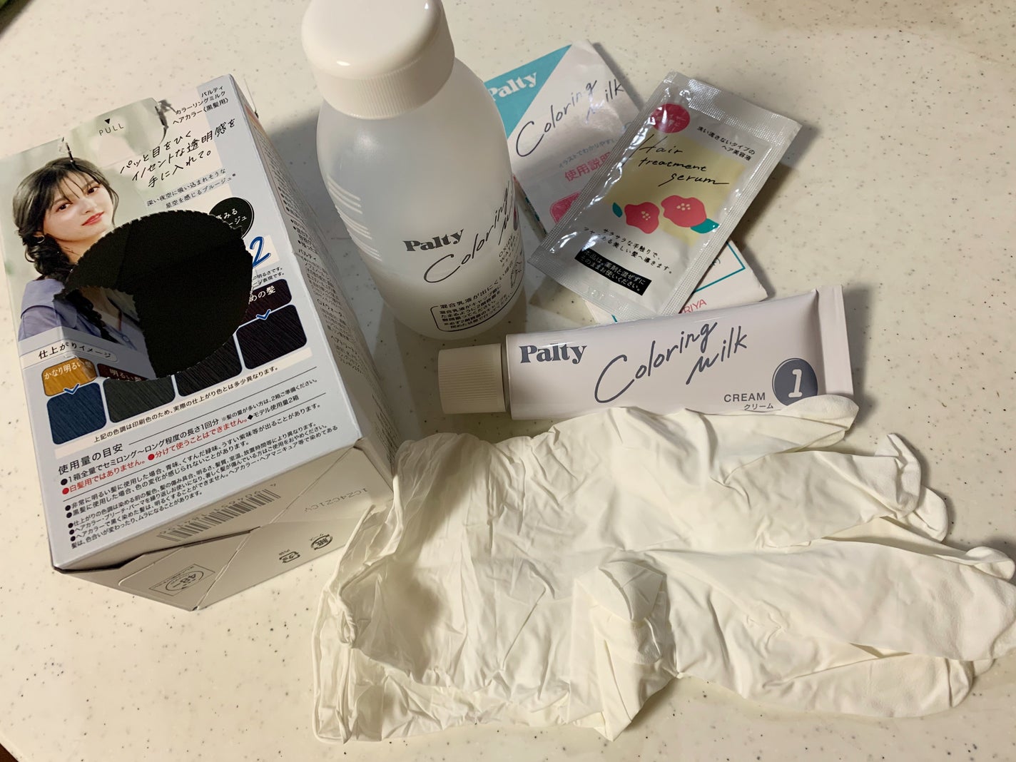 カラーリングミルク/パルティ/ヘアカラーを使ったクチコミ(4枚目)