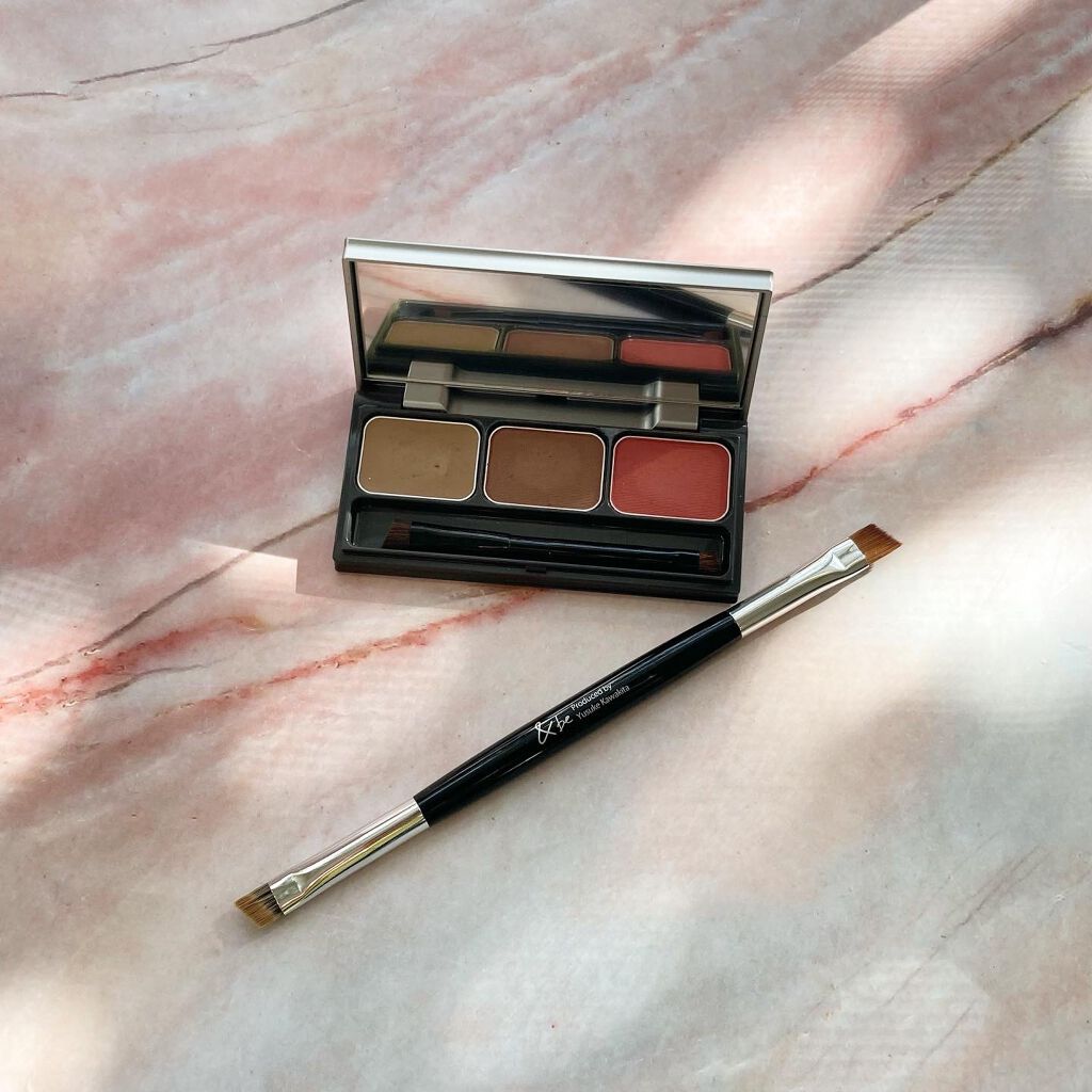 ダブルエンドアイブロウブラシ熊野筆/&be/メイクブラシを使ったクチコミ(1枚目)