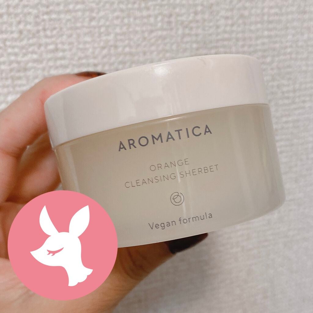 オレンジクレンジングシャーベット/AROMATICA/クレンジングバームを使ったクチコミ(1枚目)