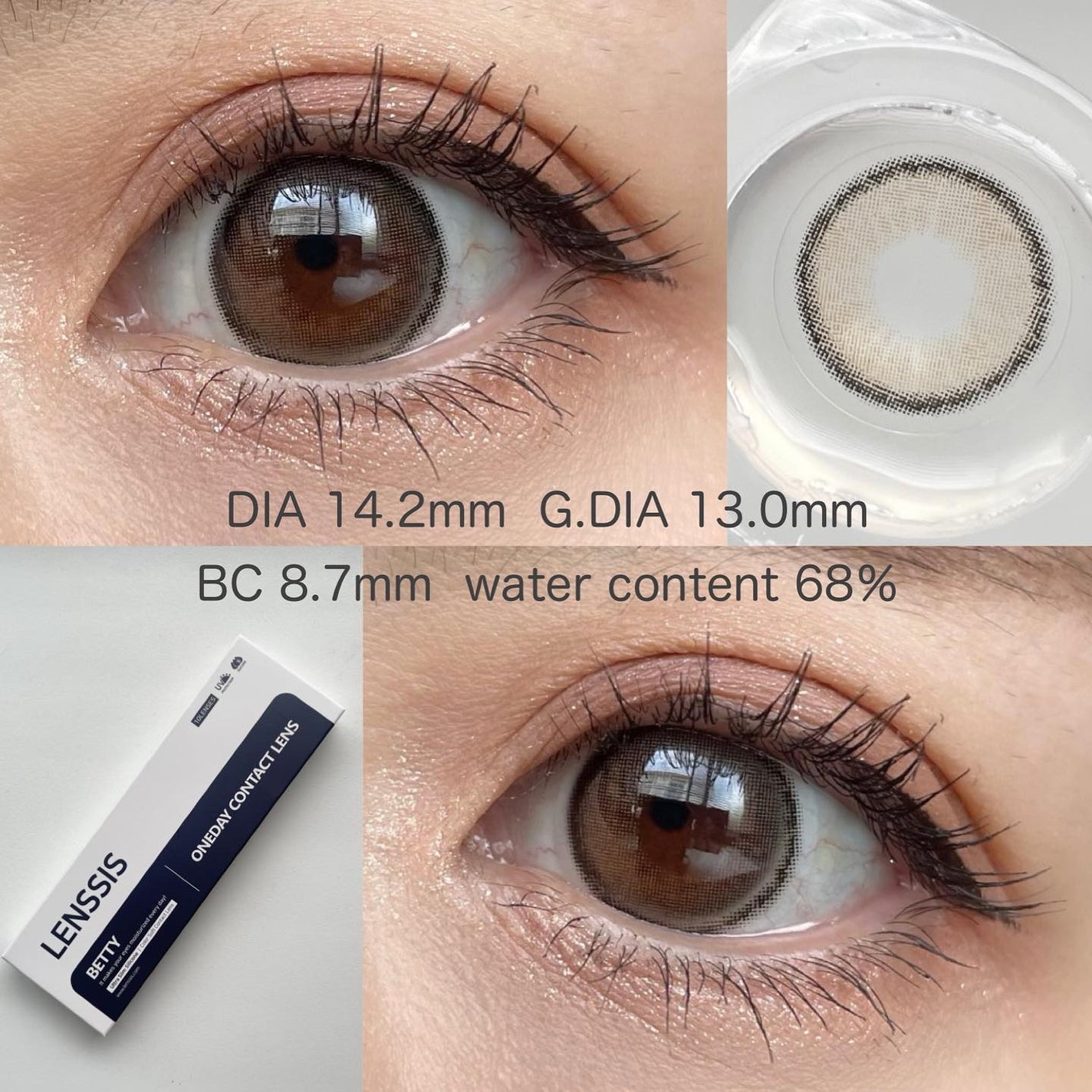 ベティーシリーズ/LENSSIS/カラーコンタクトレンズを使ったクチコミ(2枚目)