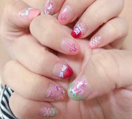 サンリオネイル/DAISO/マニキュアを使ったクチコミ(1枚目)