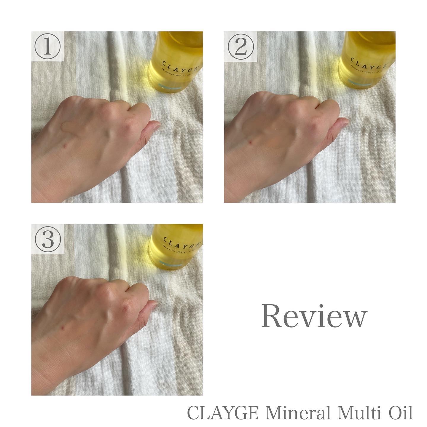 ミネラルマルチオイル フローラル＆ムスク/CLAYGE/ヘアオイルを使ったクチコミ（3枚目）