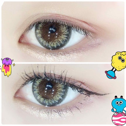 みーちゃん on LIPS 「#メイク写真久しぶりにハーフ系のカラコン🙏ハーフ系のカラコンに..」(1枚目)