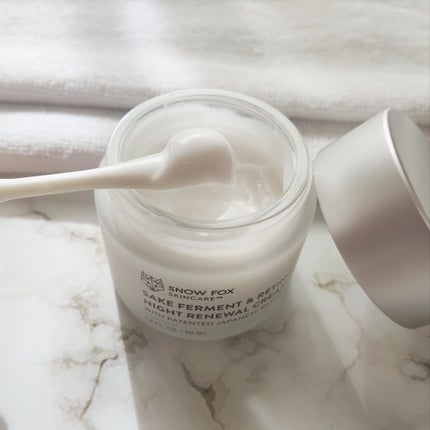 SAKE ナイトクリーム/SNOW FOX SKINCARE/フェイスクリームを使ったクチコミ(3枚目)