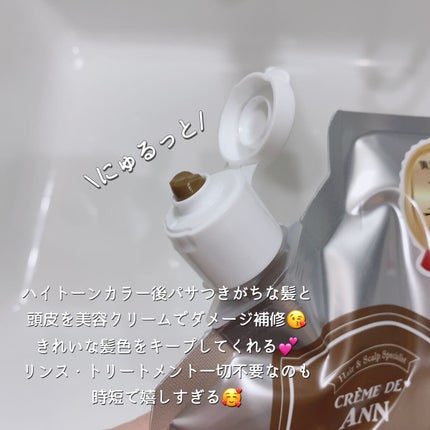 クレムドアン ブラウンクリームシャンプー/creme de Ann/市販シャンプーを使ったクチコミ(2枚目)