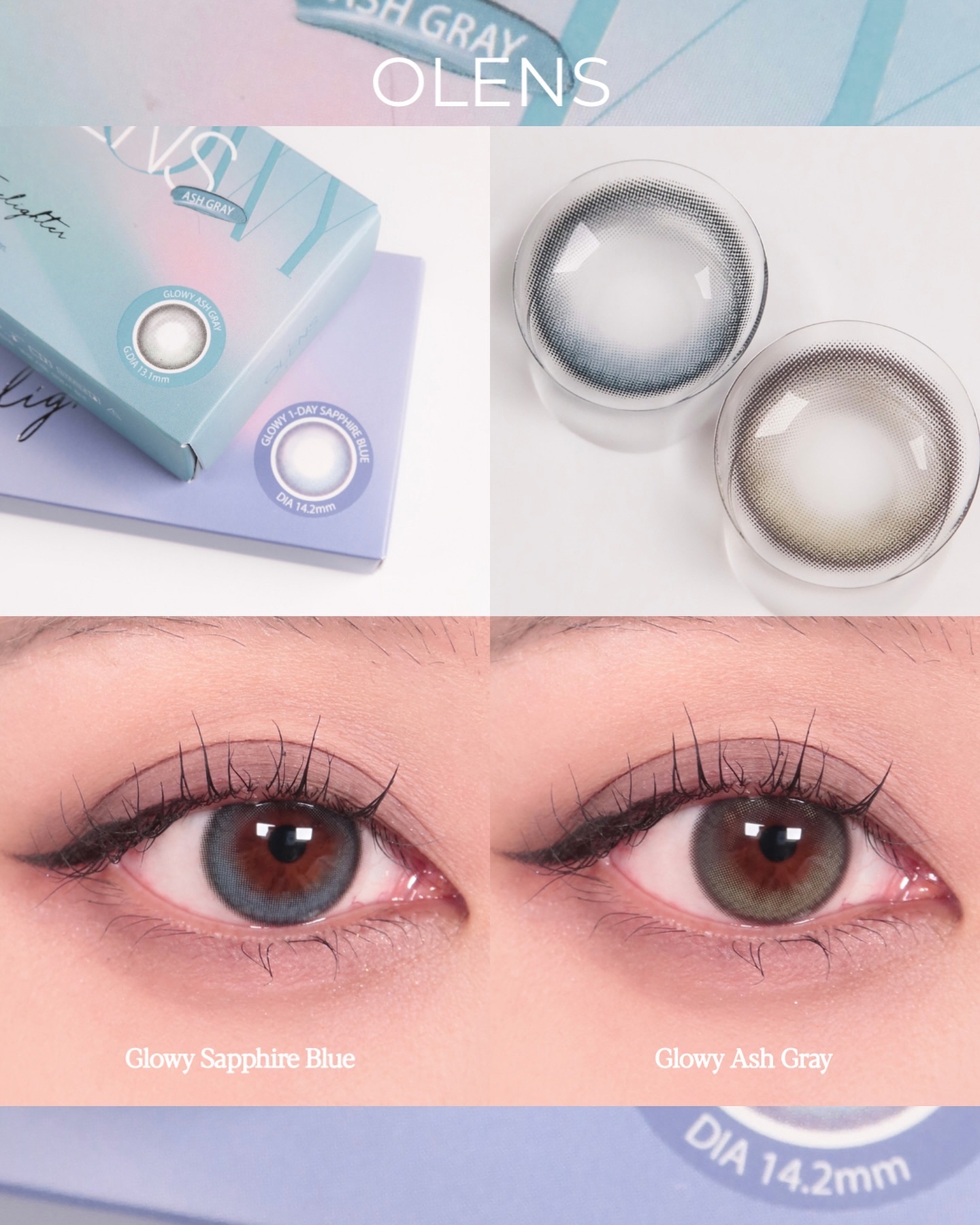 Glowy 1day/OLENS/ワンデー（１DAY）カラコンを使ったクチコミ（1枚目）