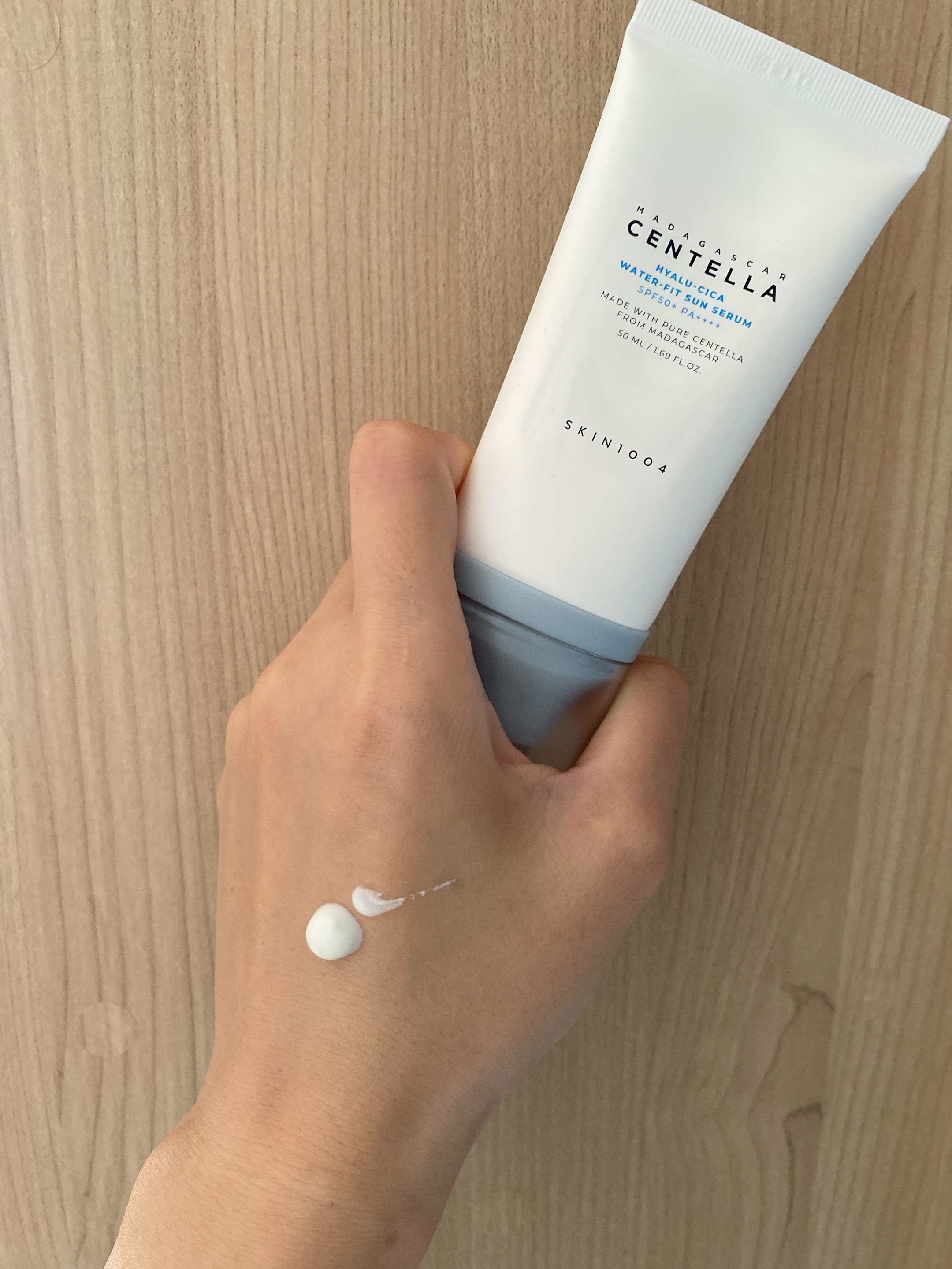 ヒアルーシカ ウォーターフィット サンセラム/SKIN1004/日焼け止めローションを使ったクチコミ（2枚目）
