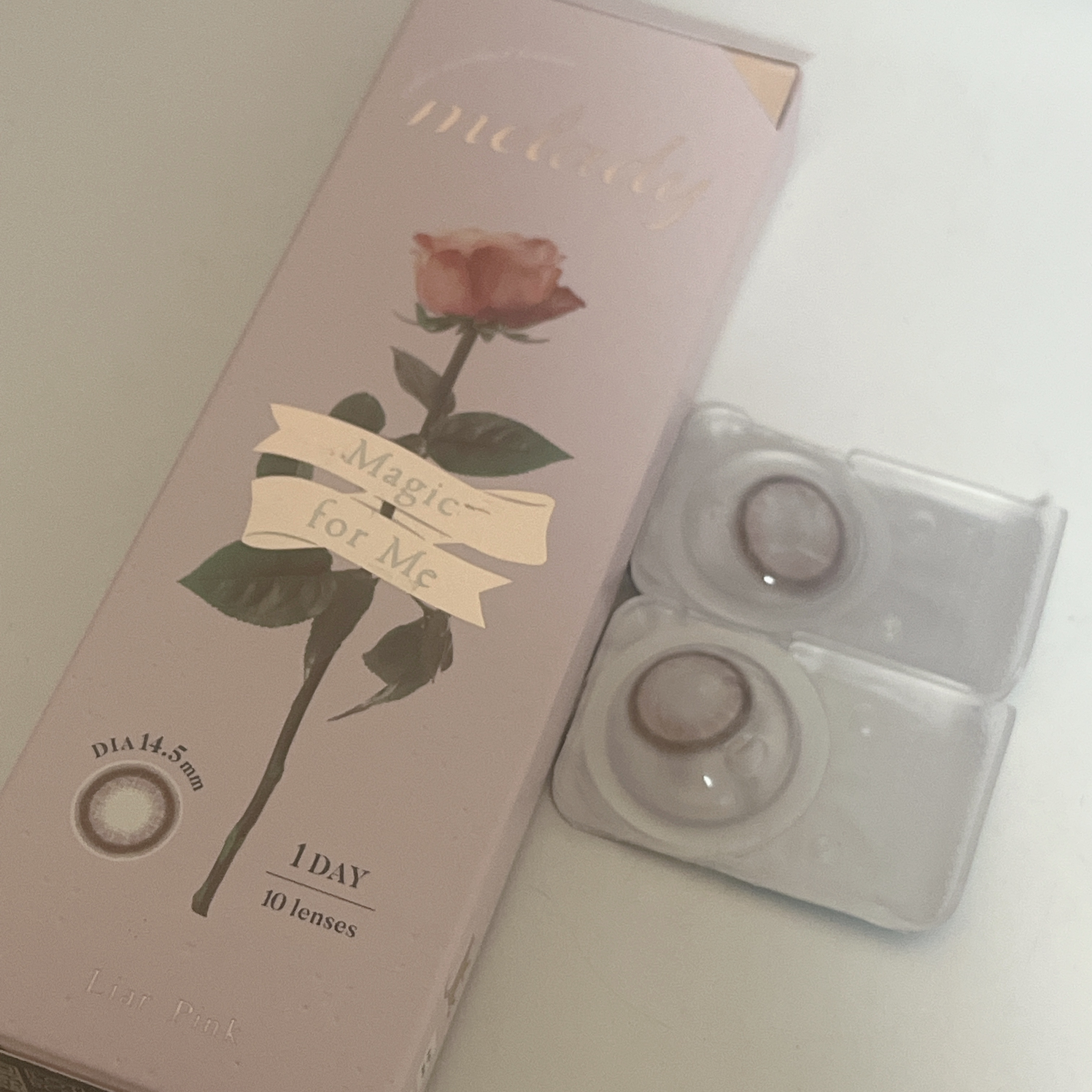 melady 1day ライアーピンク/melady/ワンデー（１DAY）カラコンを使ったクチコミ（1枚目）