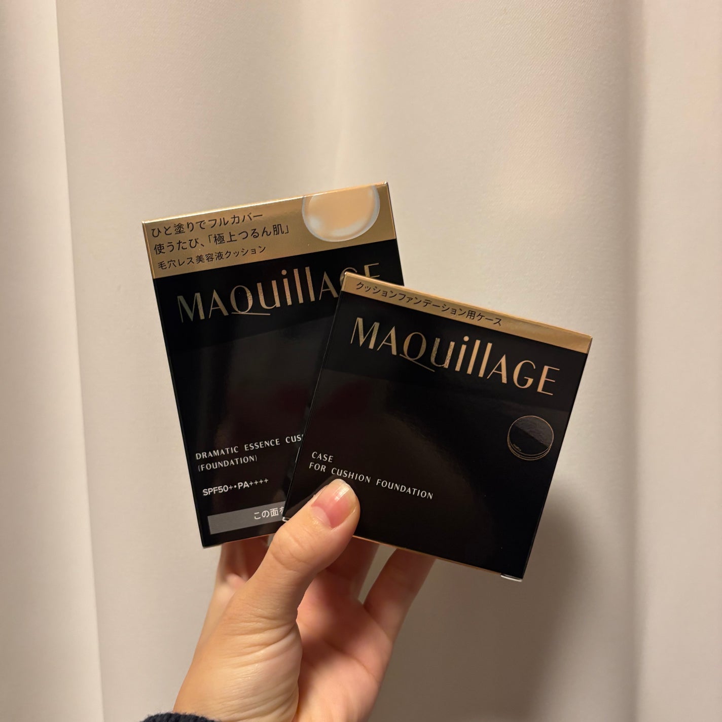 ドラマティックエッセンスクッション グロウ/マキアージュ/クッションファンデーションを使ったクチコミ(3枚目)