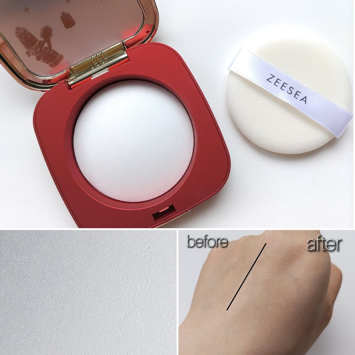 ZEESEA くるみ割り人形「ゼロ」粉感シルキーコンパクトパウダー 02 ラディアント/ZEESEA/プレストパウダーを使ったクチコミ（2枚目）