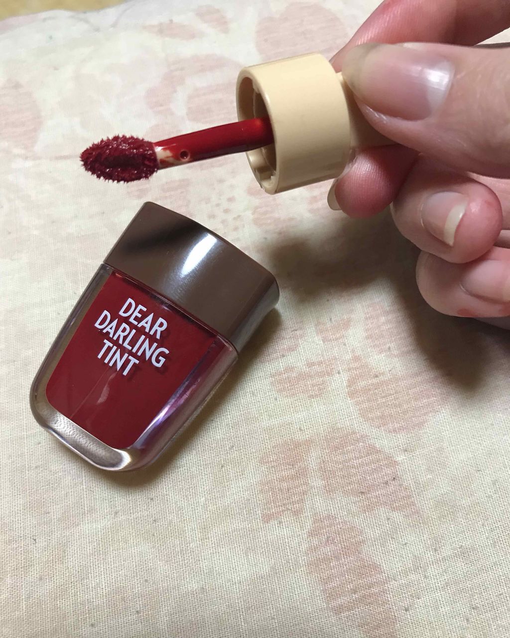 ディアダーリン ウォータージェルティント (アイスティント)/ETUDE/口紅を使ったクチコミ(1枚目)