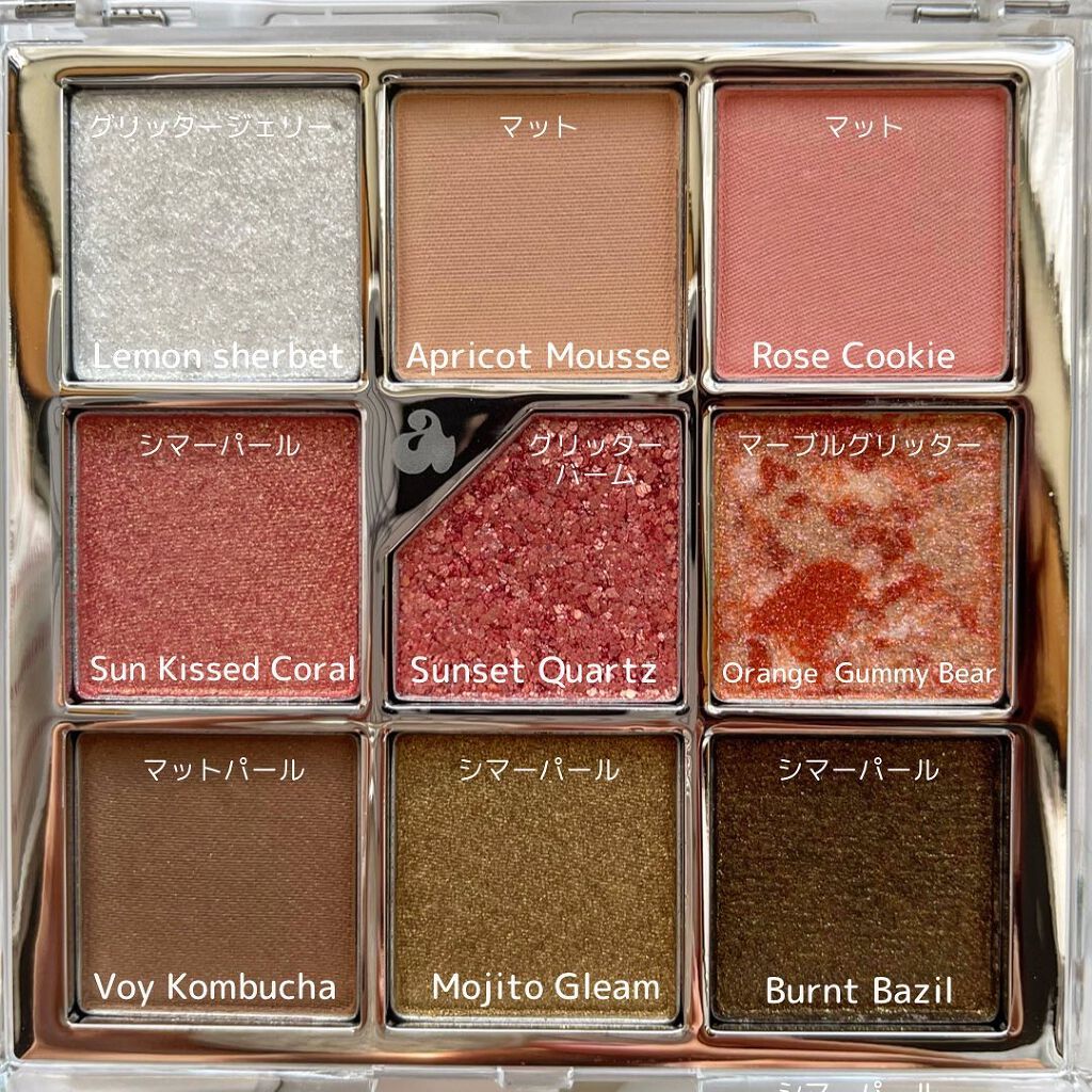 グリッターペディアアイパレット/unleashia/アイシャドウパレットを使ったクチコミ(3枚目)