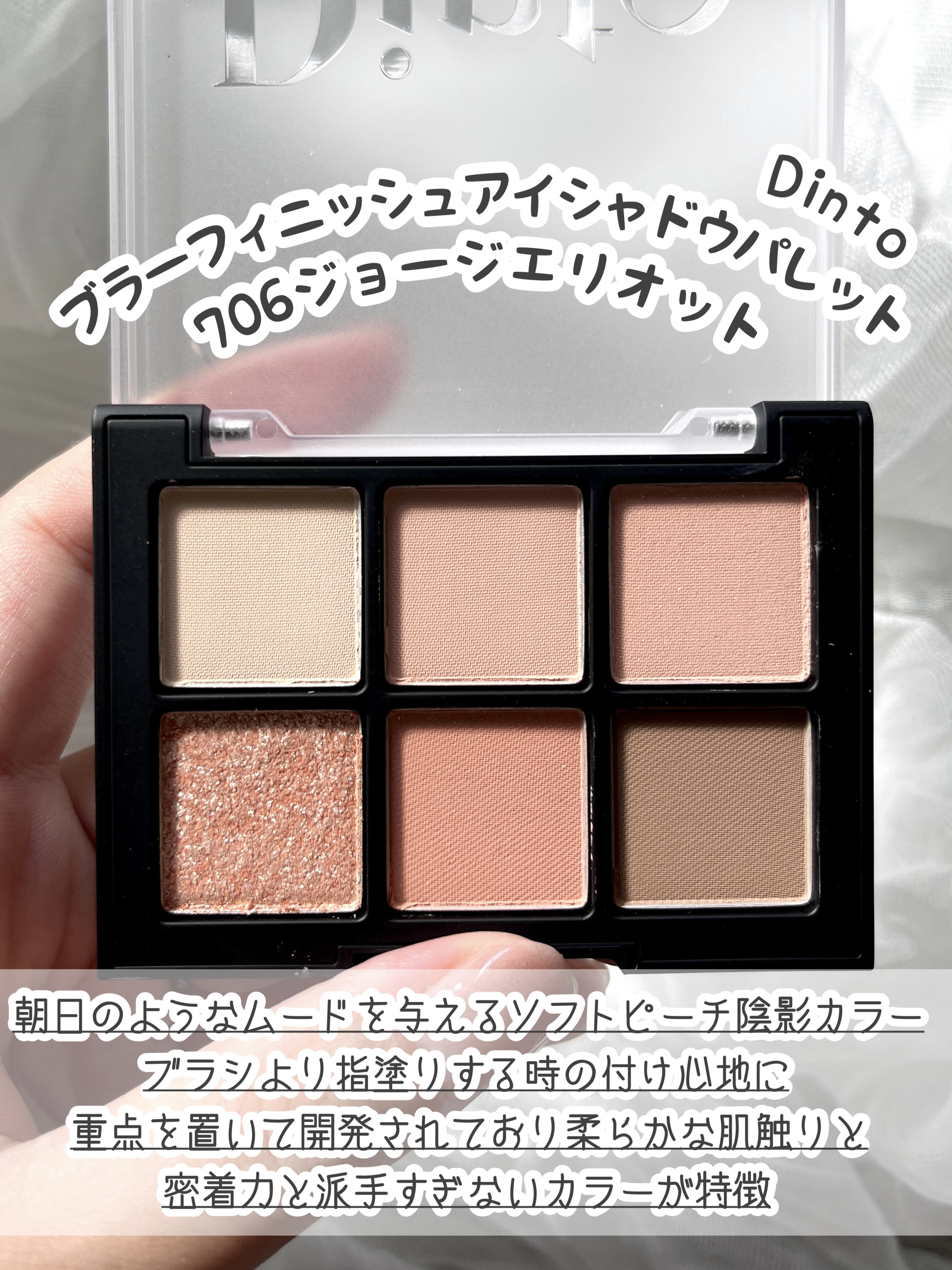 ブラーフィニシュシャドウパレット/Dinto/アイシャドウパレットを使ったクチコミ（2枚目）