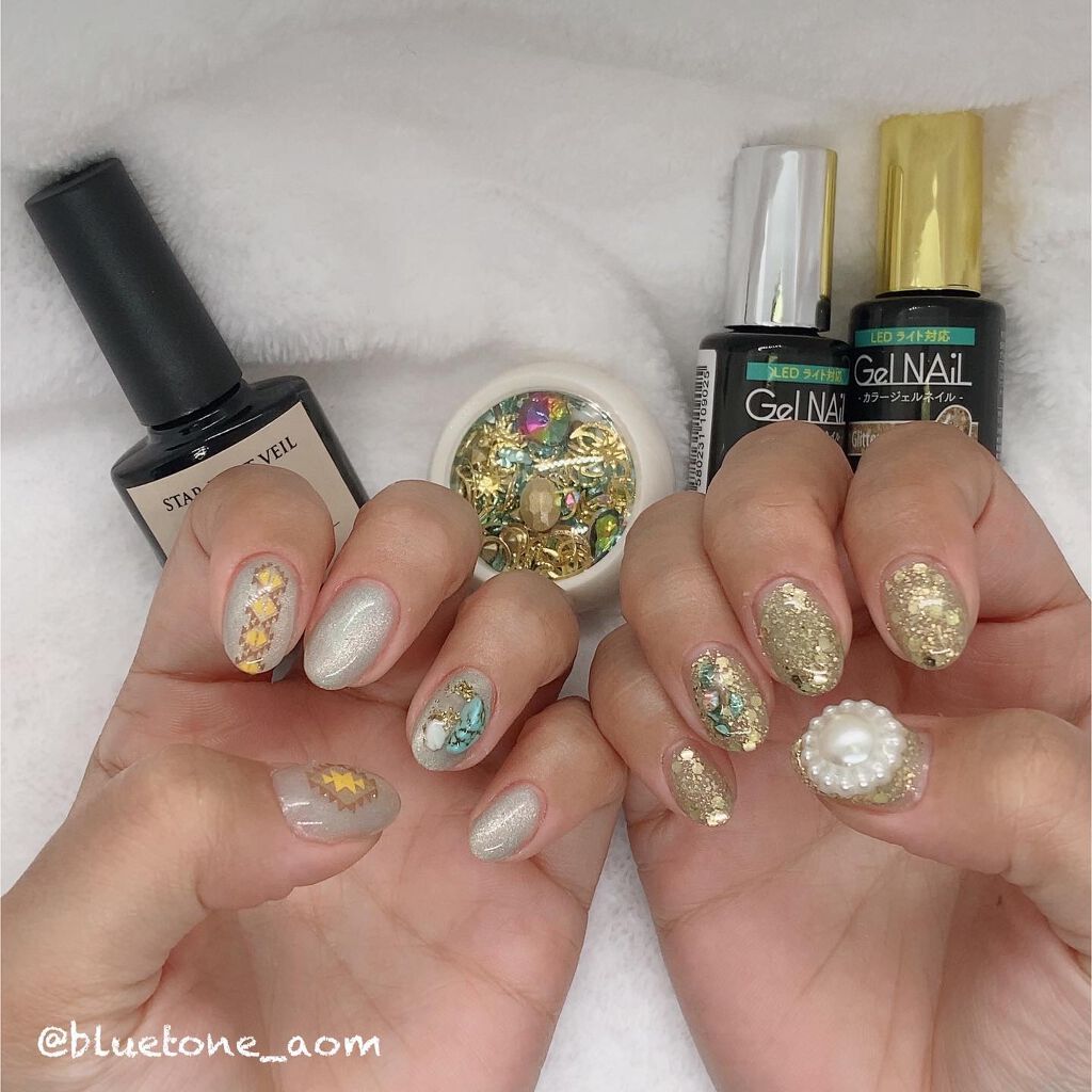 ネイルホイル/セリア/ネイルシールを使ったクチコミ(7枚目)