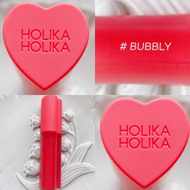 ホリカホリカ ハートクラッシュグローティントエアー 04 バブリー/HOLIKA HOLIKA/口紅を使ったクチコミ（3枚目）