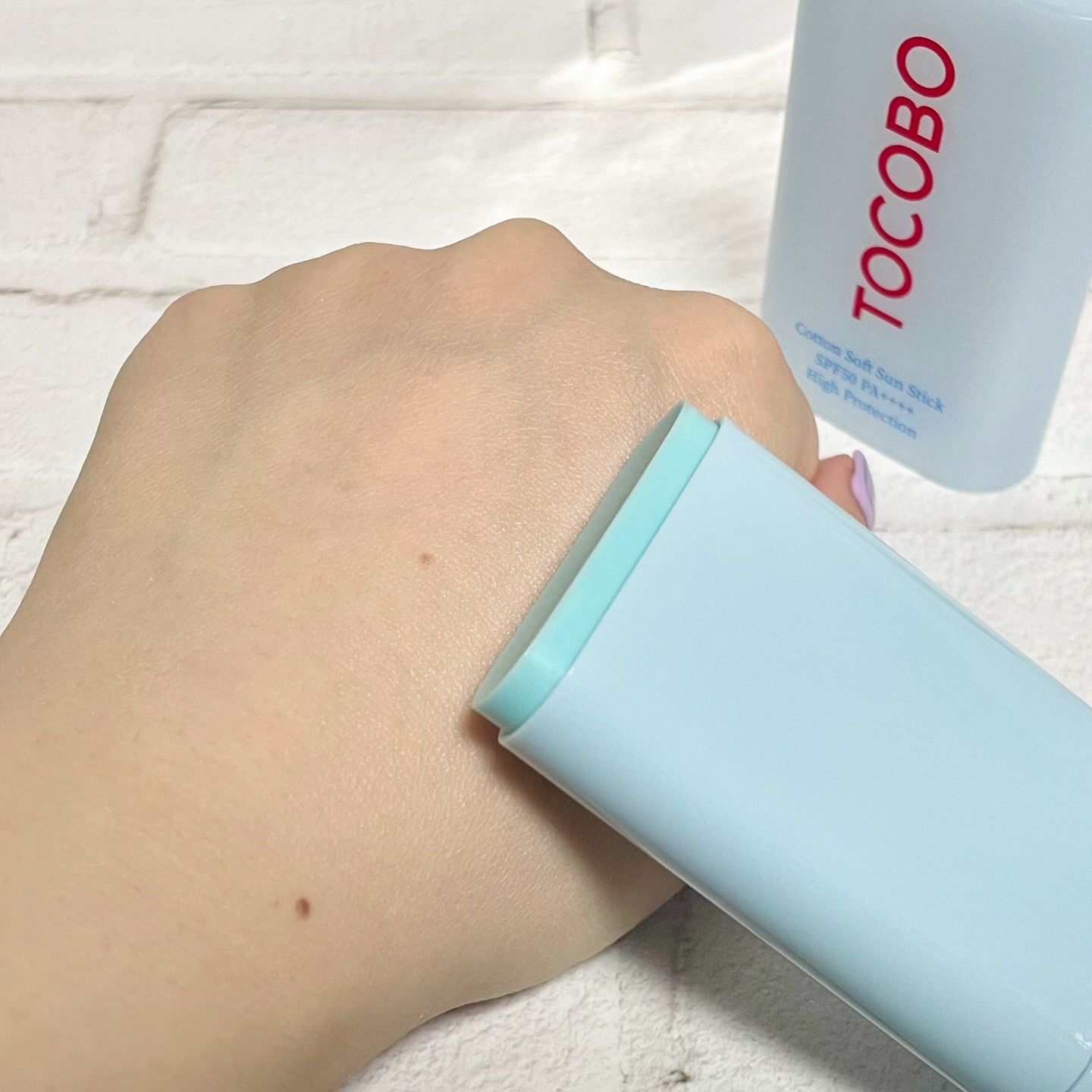 コットンソフトサンスティック/TOCOBO/日焼け止めスティックを使ったクチコミ（3枚目）