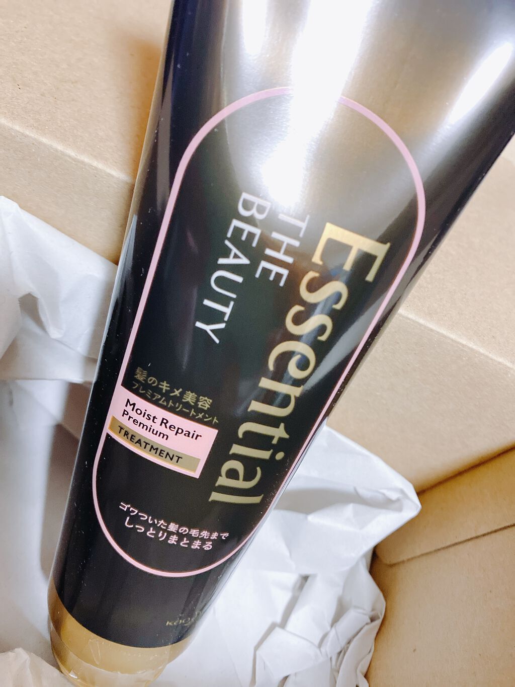 THE BEAUTY 髪のキメ美容プレミアムトリートメント<モイストリペアプレミアム>/エッセンシャル/洗い流すヘアトリートメントを使ったクチコミ(1枚目)