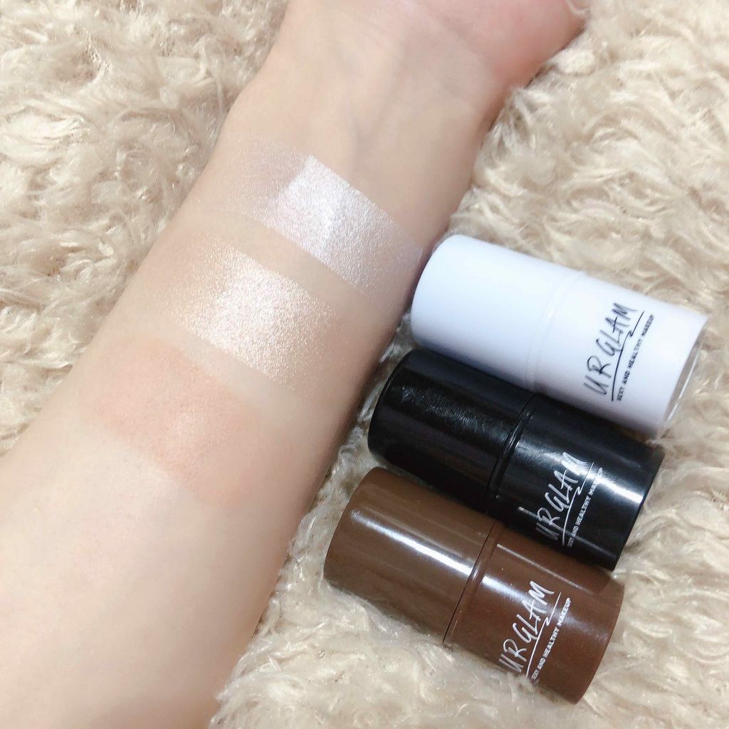 UR GLAM FACE GLOSS STICK/U R GLAM/ジェル・クリームチークを使ったクチコミ(3枚目)