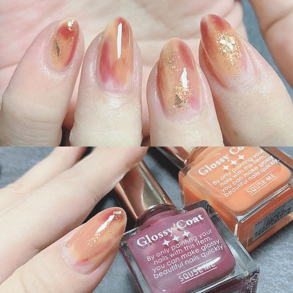 グロッシーコート/スキューズミー/オールインワンネイルを使ったクチコミ（3枚目）