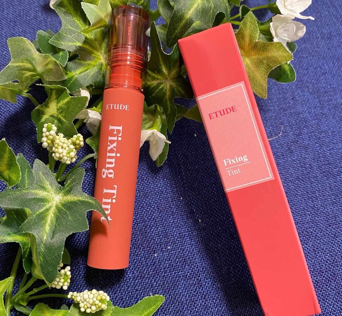 フィクシングティント メランジローズ（新パッケージ）/ETUDE/リップティントを使ったクチコミ（3枚目）