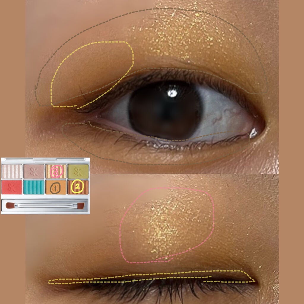 SAINKO ベルベットアイシャドウパレット/SAINKO/アイシャドウパレットを使ったクチコミ(5枚目)