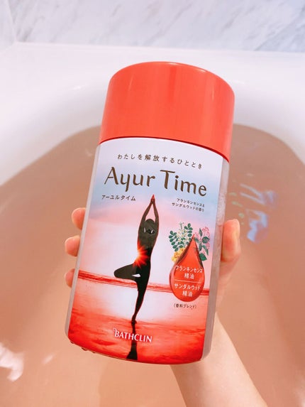 Ayur Time(アーユルタイム) フランキンセンス&サンダルウッドの香り 720g/アーユルタイム/無機塩系入浴剤を使ったクチコミ(3枚目)