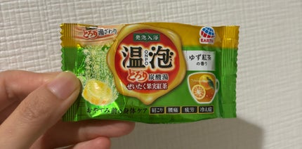 とろり炭酸湯 ぜいたく果実紅茶 12錠入/温泡/炭酸系入浴剤を使ったクチコミ(1枚目)