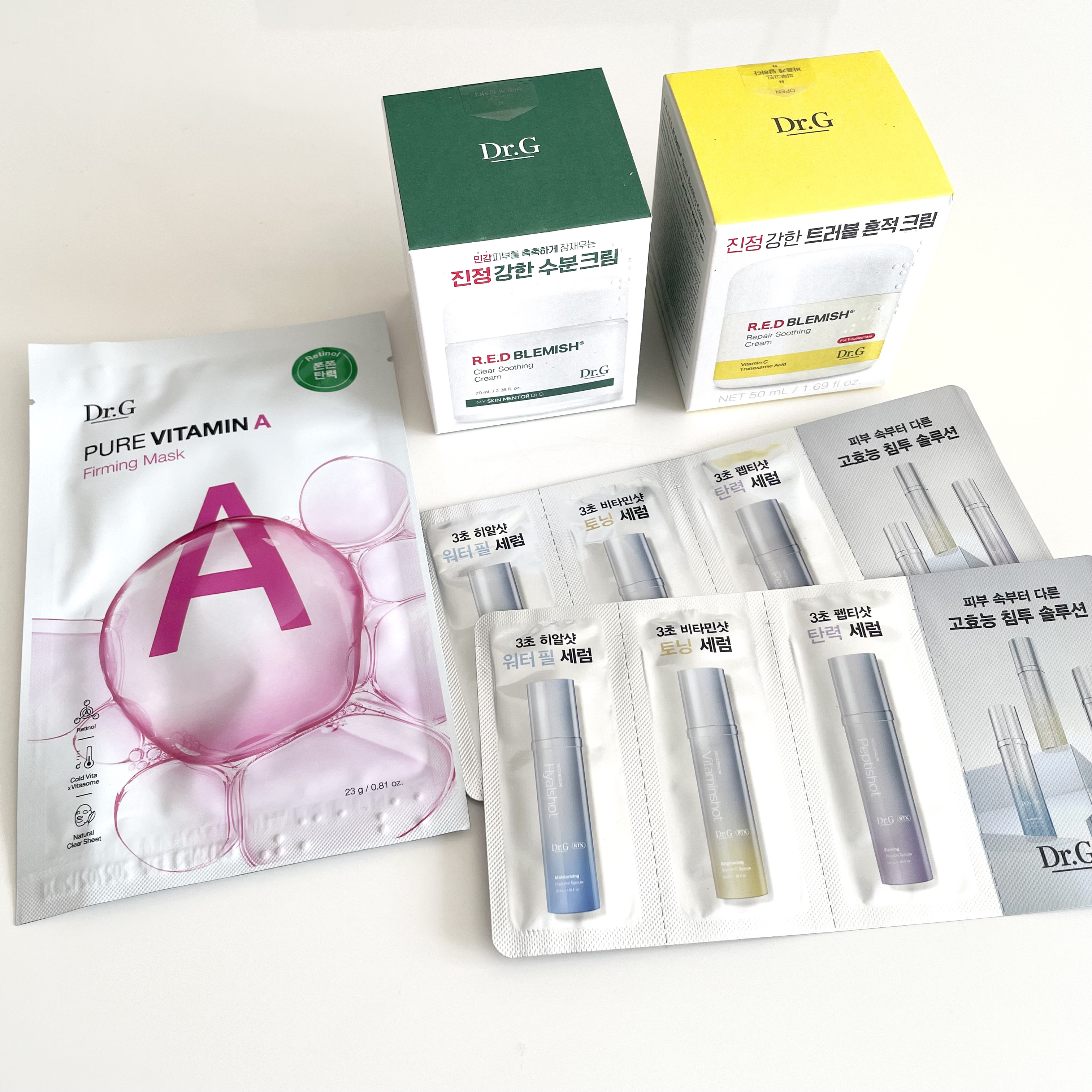 Dr.Gのクリーム2個セットを購入！
クリアスージングクリームの方は以前も使っていて久々のリピ買い✌🏻
油分バランスを整えて皮脂ケア＆保湿‪💚
ぷるぷる軽めのクリーム！
新しく出たクリームの方は使い続けて効果を期待したい商品💛