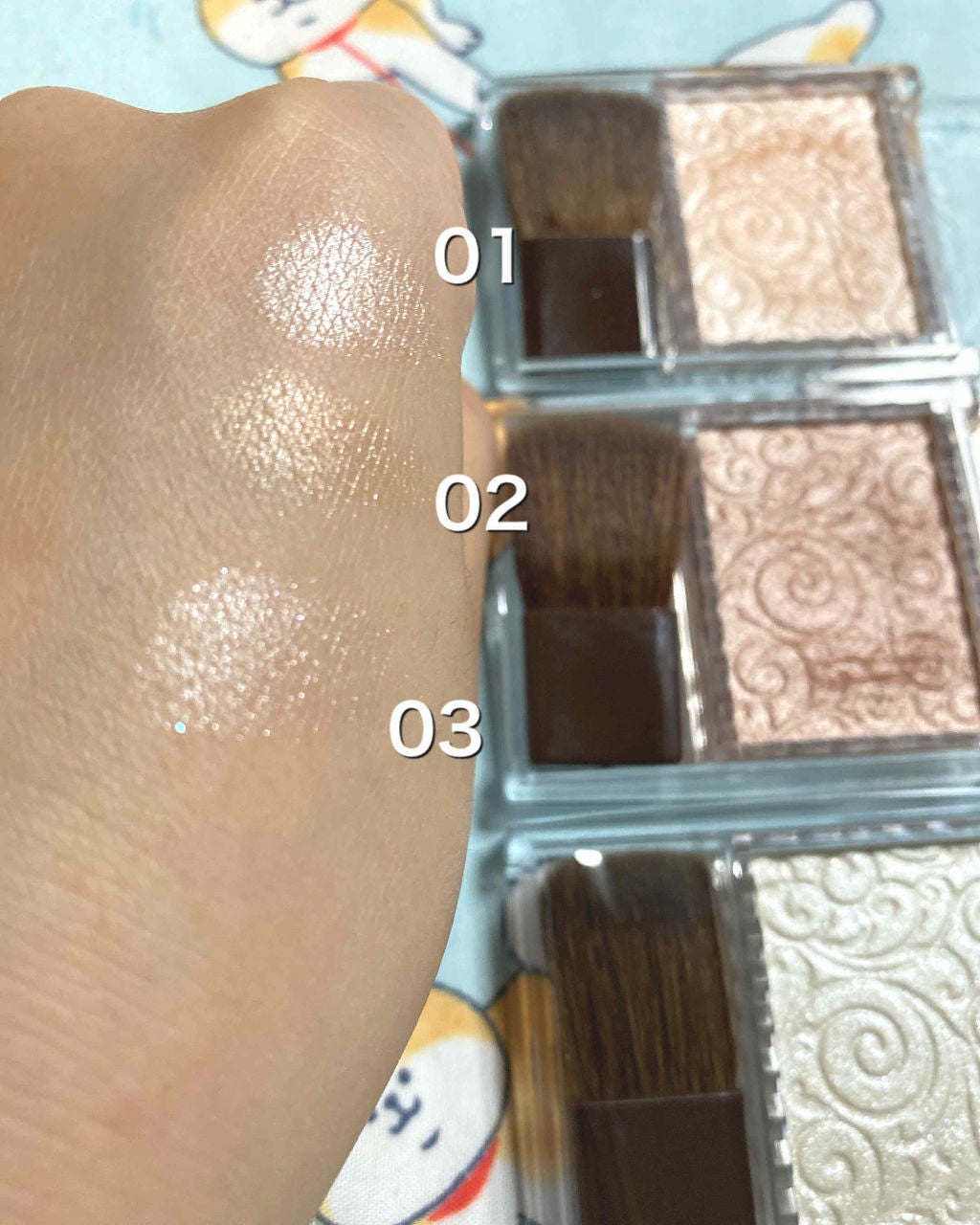 パールグロウハイライト/CEZANNE/パウダーハイライトを使ったクチコミ(2枚目)