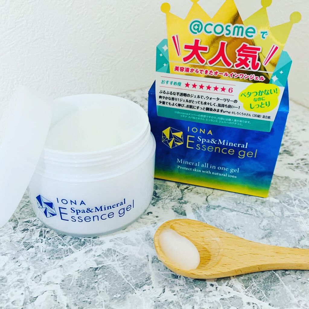 エッセンス ジェル/イオナ スパ＆ミネラル/オールインワン化粧品を使ったクチコミ（1枚目）