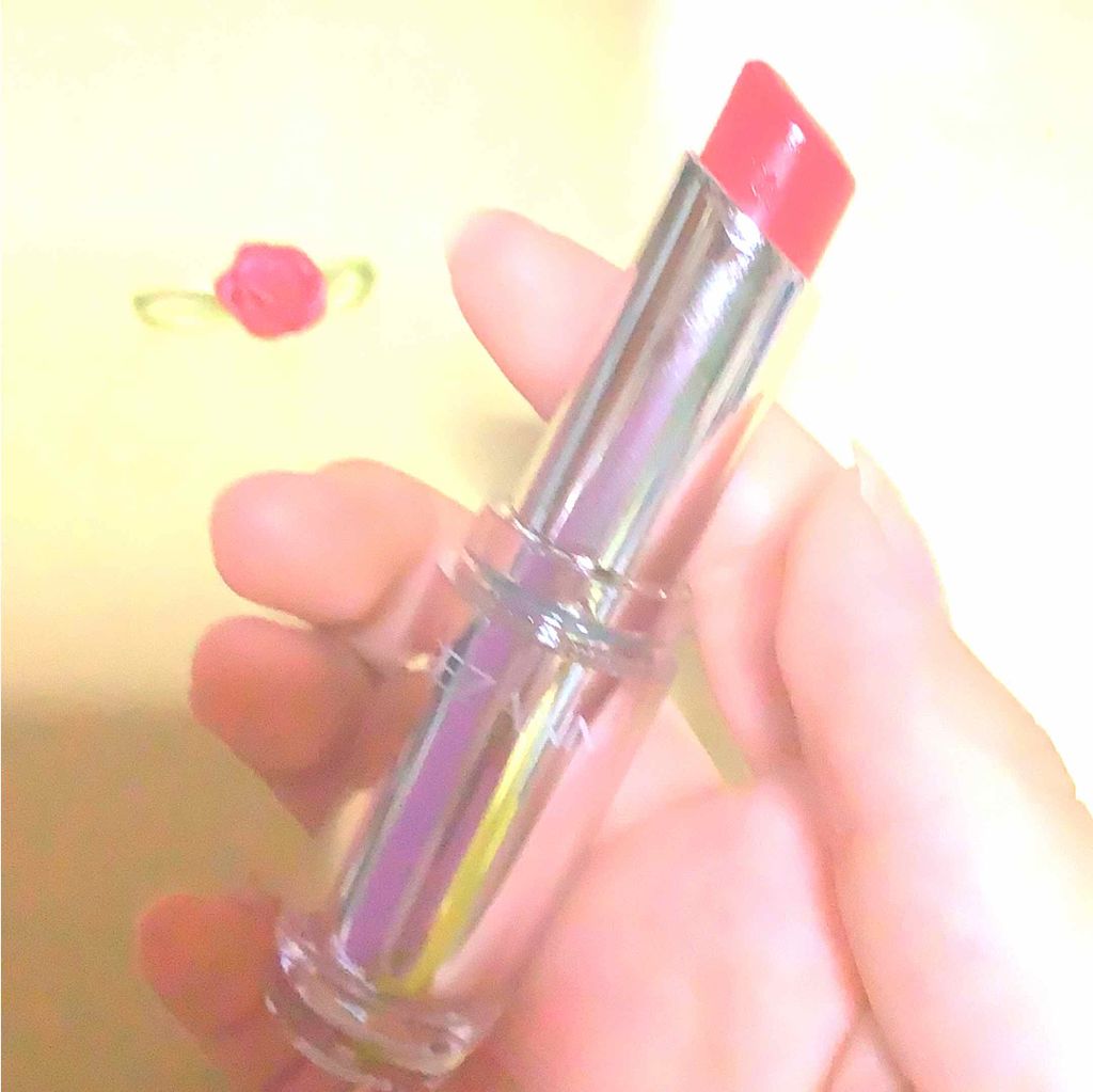 ラスティンググロスリップ/CEZANNE/口紅を使ったクチコミ（2枚目）