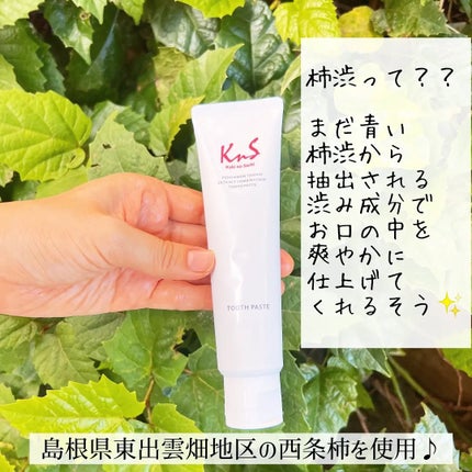 柿のさち  薬用柿渋ハミガキ/マックス/歯磨き粉を使ったクチコミ(2枚目)