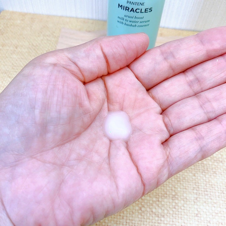 ミラクルズ うるおいブーストミルクウォーターセラム/パンテーン/アウトバストリートメントを使ったクチコミ(4枚目)