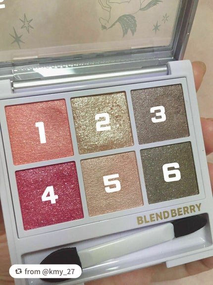 オーラクリエイション/BLEND BERRY/アイシャドウパレットを使ったクチコミ(4枚目)