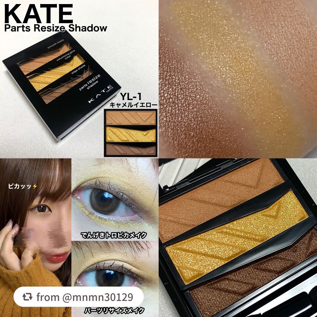 パーツリサイズシャドウ/KATE/アイシャドウパレットを使ったクチコミ(1枚目)