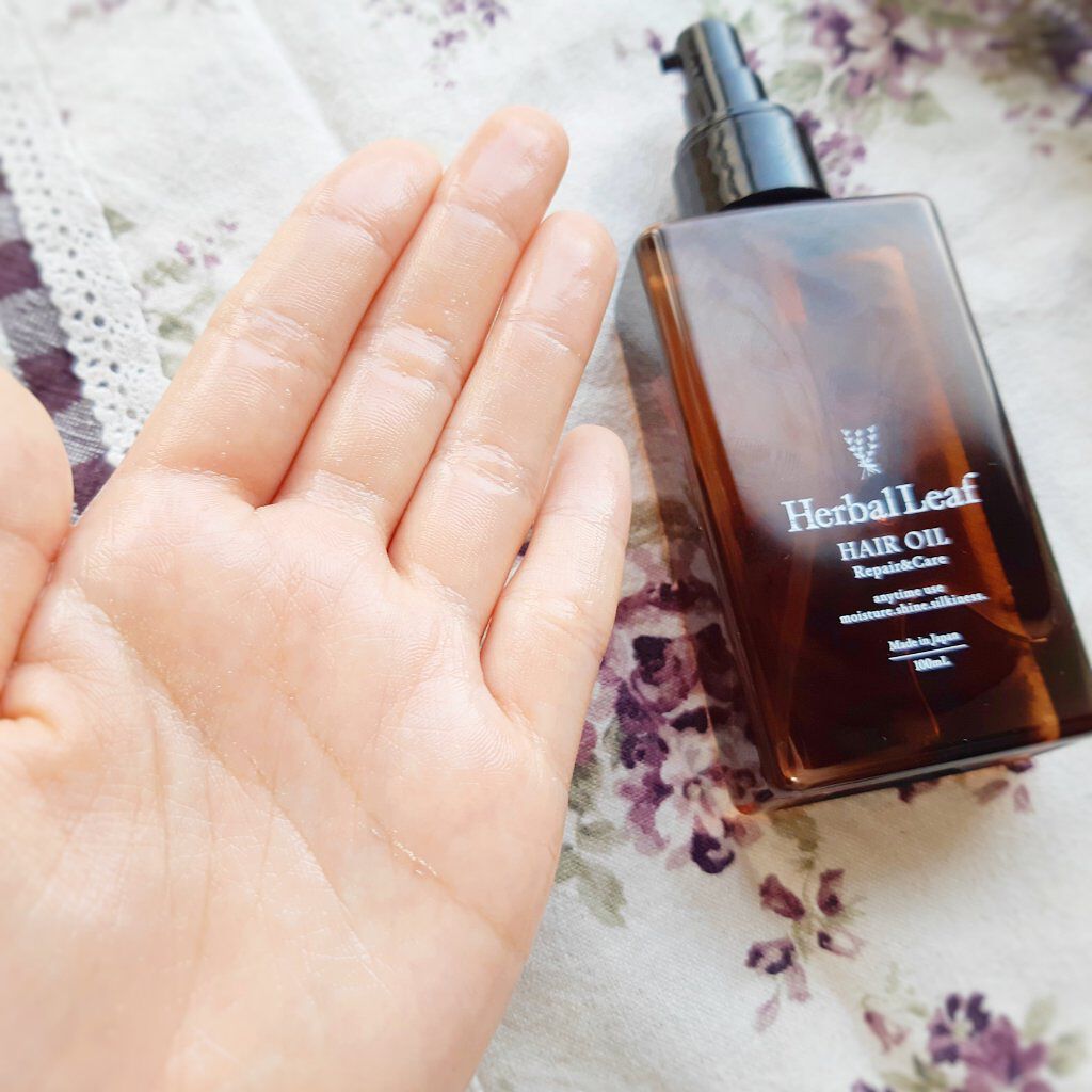 オーガニックヘアオイル フレッシュティーの香り/ハーバルリーフ/ヘアオイルを使ったクチコミ（3枚目）