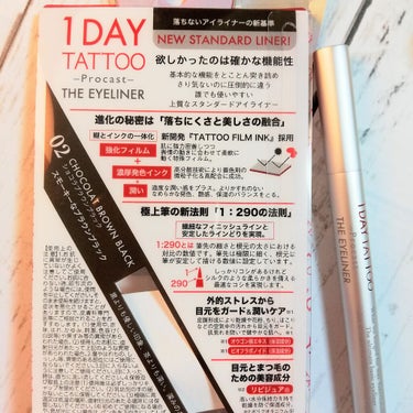 1DAY TATTOO プロキャスト ザ・アイライナー/K-パレット/リキッドアイライナーを使ったクチコミ（4枚目）