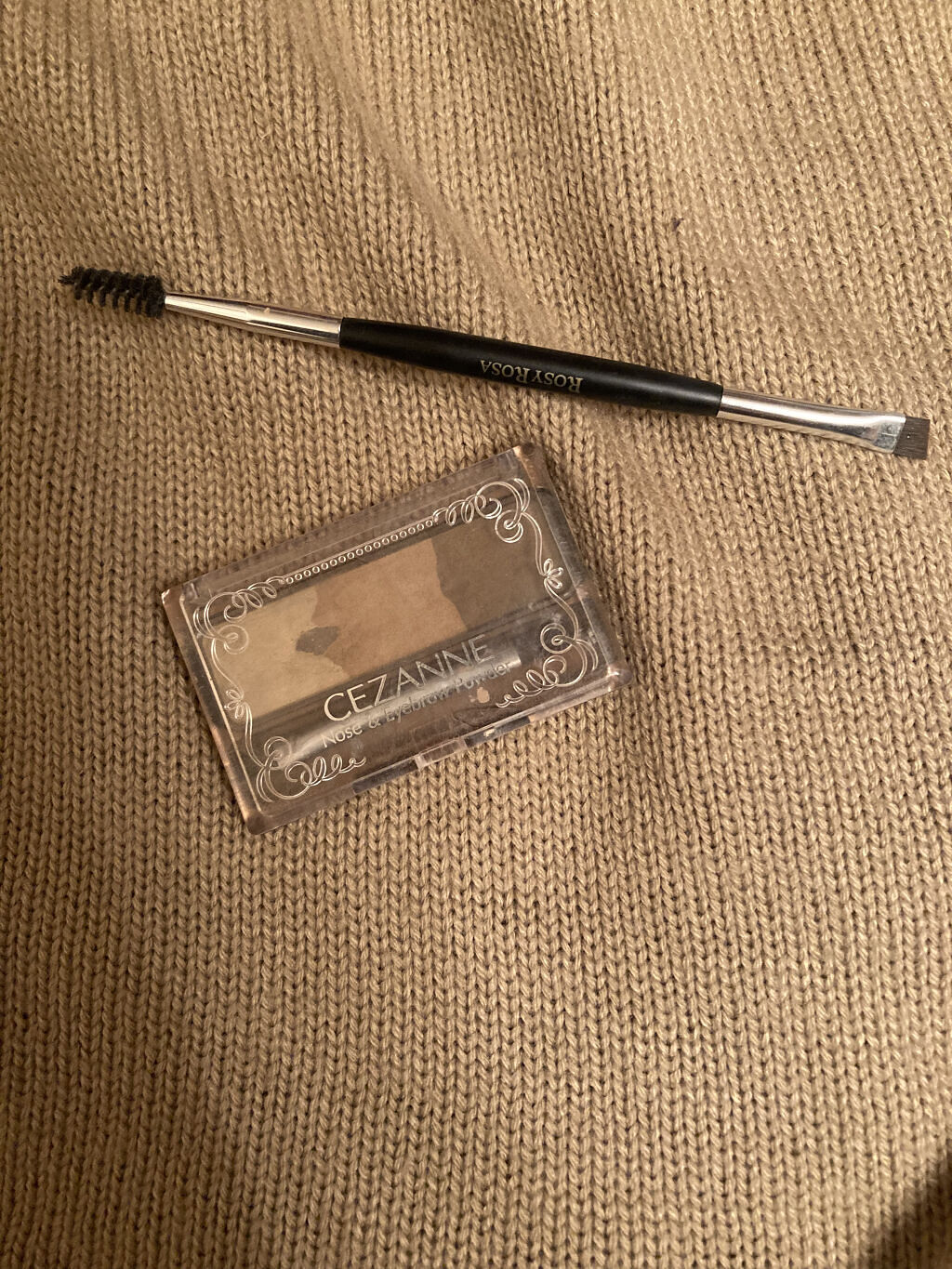 ダブルエンドアイブロウブラシ スクリュータイプ/ロージーローザ/メイクブラシを使ったクチコミ（3枚目）