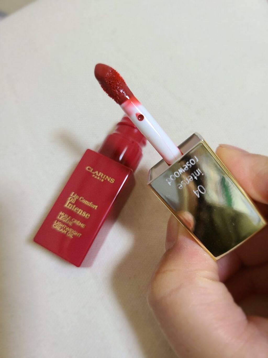 コンフォート リップオイル インテンス/CLARINS/リップグロスを使ったクチコミ(2枚目)