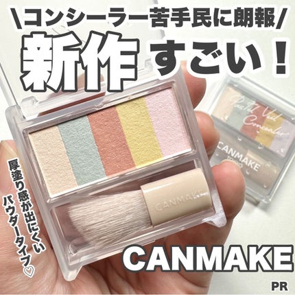 パステルヴェールコンシーラー/キャンメイク/パレットコンシーラーを使ったクチコミ(1枚目)