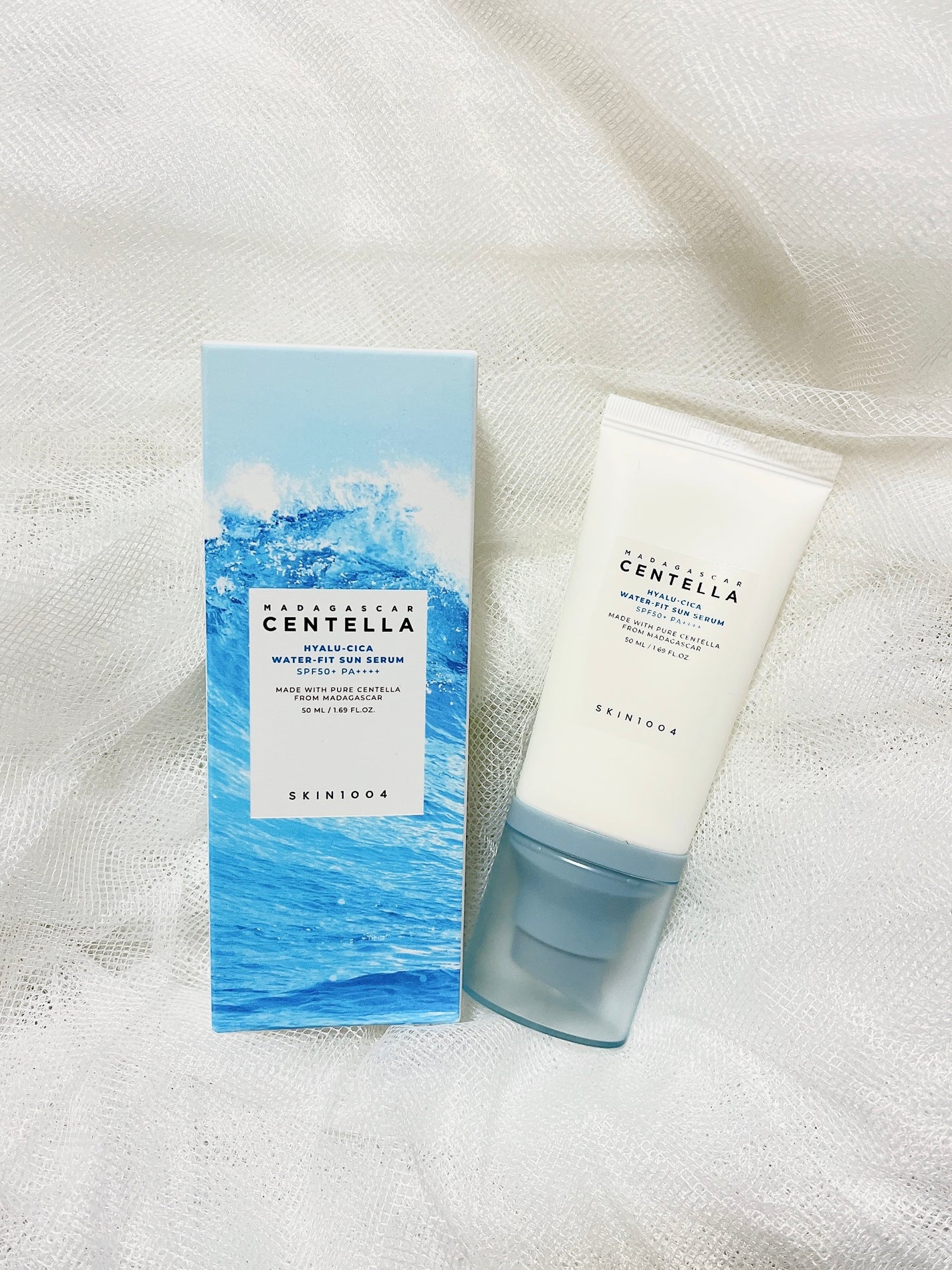 ヒアルーシカ ウォーターフィット サンセラム/SKIN1004/日焼け止めローションを使ったクチコミ(1枚目)