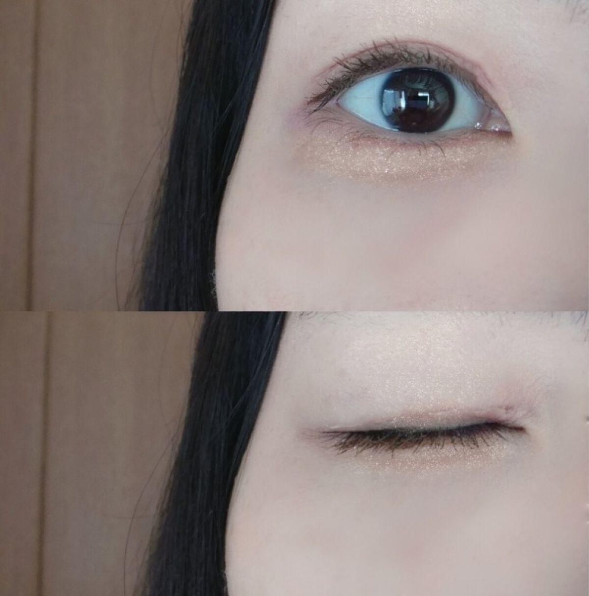 描くふたえアイライナー/CEZANNE/リキッドアイライナーを使ったクチコミ（3枚目）