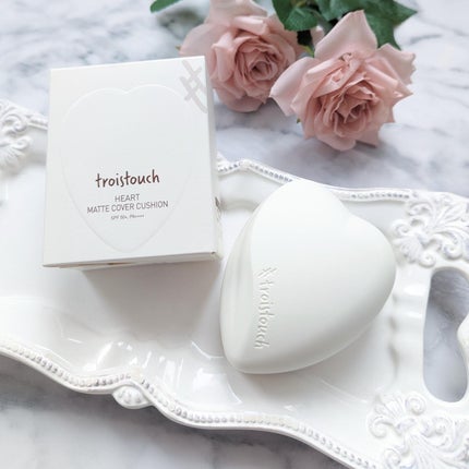 トワタッチ ハートクッション マットカバー/troistouch/クッションファンデーションを使ったクチコミ(1枚目)