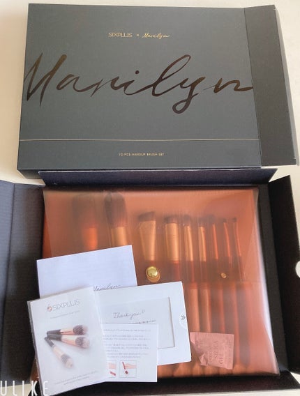 SIXPLUS X MARILYN 10本メイクアップブラシセット/SIXPLUS/メイクブラシを使ったクチコミ(4枚目)
