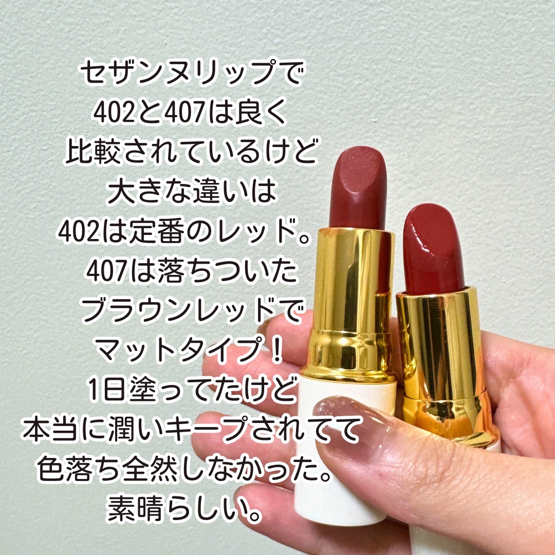 ラスティング リップカラーN｜CEZANNEの口コミ - 1本脅威の528円